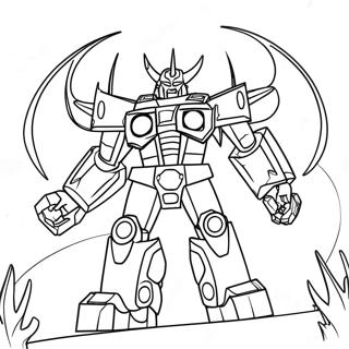 Page à colorier des Transformers Unicron | Page de coloriage Transformers Unicron