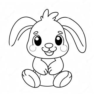Page à colorier de mignon lapin Jellycat | Page de coloriage Jellycat
