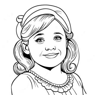 Page à colorier d'Ella | Page de coloriage Ella