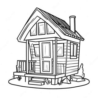 Page à colorier Petite Maison | Page de coloriage Petite Maison