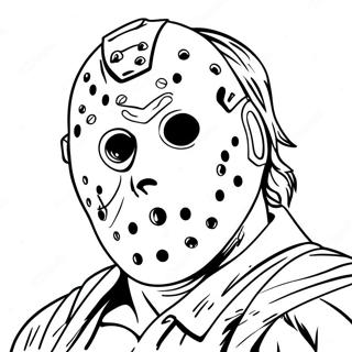 Page à colorier Jason | Page de coloriage Jason