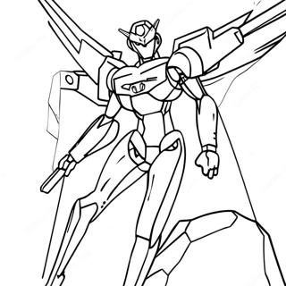 Page à colorier d'Evangelion | Page de coloriage Evangelion