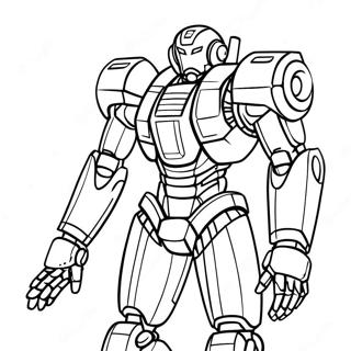 Page à colorier de Shinji Ikari dans un costume de mécha | Page de coloriage Evangelion