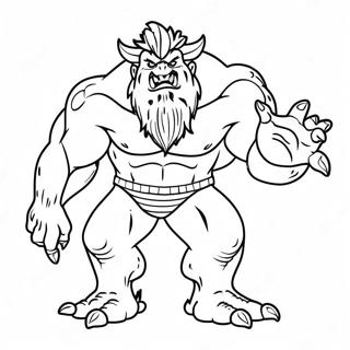 Page à colorier de Monstre Zéro | Page de coloriage Monstre Zéro
