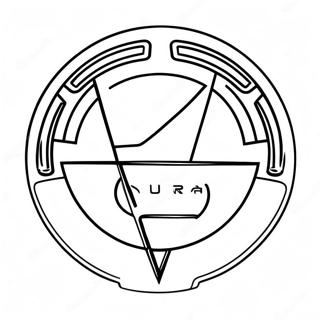 Page à colorier du logo Acura | Page de coloriage Acura