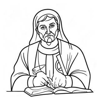 Page à colorier de disciple | Page de coloriage Disciple