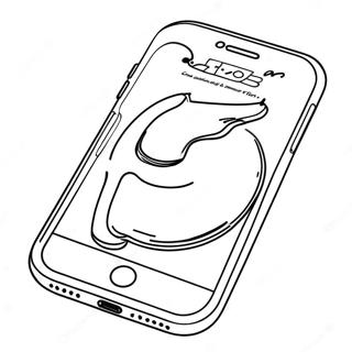 Page à colorier iPhone 14 | Page de coloriage iPhone 14