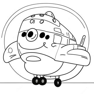Page à colorier Gros Albert | Page de coloriage Fat Albert