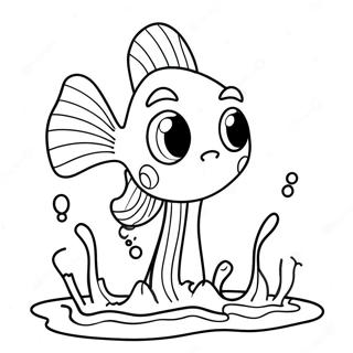 Page à colorier éclaboussure | Page de coloriage Éclaboussure
