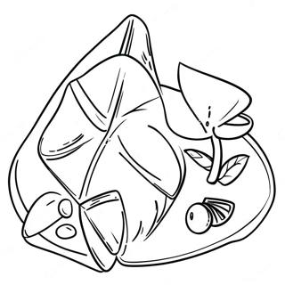 Page à colorier de Hamantaschen | Page de coloriage Hamantaschen