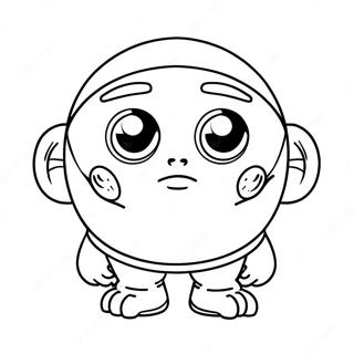 Page à colorier Cyclope Amusant avec de Grands Yeux | Page de coloriage Cyclope