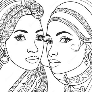 Page à colorier de la diversité | Page de coloriage Diversité