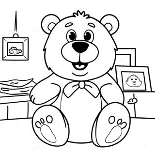 Ours dans la grande maison bleue Coloriages