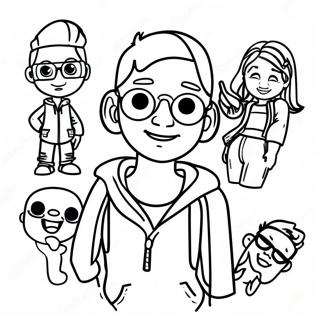 Page à colorier Kidz Bop | Page de coloriage Kidz Bop