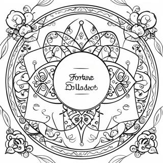 Page à colorier de la voyante | Page de coloriage Devin