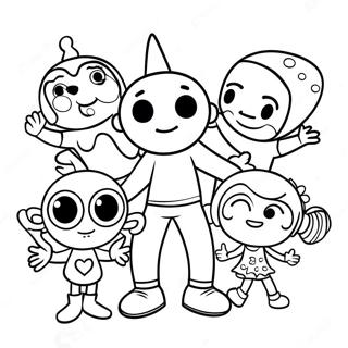 Page à colorier des Doodlebops | Page de coloriage Doodlebops