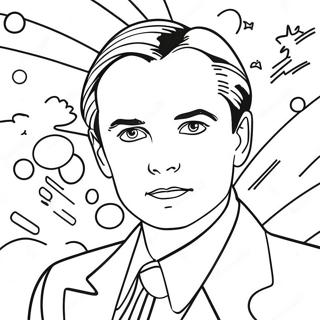 Page à colorier de Roy Lichtenstein | Page de coloriage Roy Lichtenstein