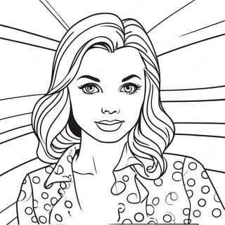 Page à colorier de Roy Lichtenstein style pop art | Page de coloriage Roy Lichtenstein
