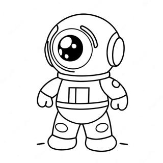 Page à colorier de mini membre d'équipage Among Us | Page de coloriage Mini Crewmate Among Us