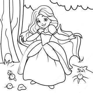 Page à colorier des contes de fées de Grimm | Page de coloriage Contes de Grimm