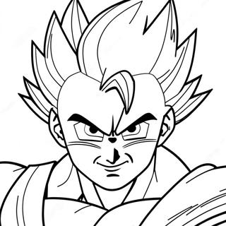 Page à colorier de Gohan | Page de coloriage Gohan