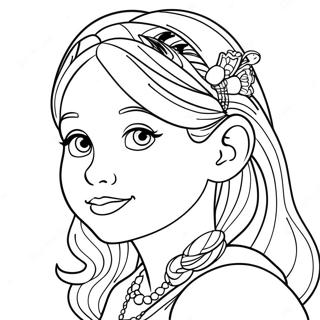 Page à colorier de Chloe | Page de coloriage Chloé