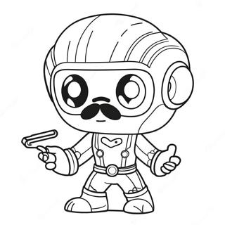 Page à colorier des personnages Funko Pop | Page de coloriage Funko Pop