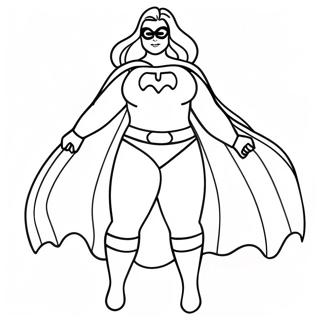 Page à colorier d'un super-héros grande taille | Page de coloriage Grande Taille