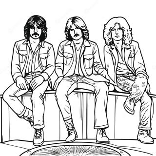 Page à colorier Led Zeppelin | Page de coloriage Led Zeppelin