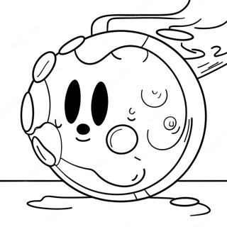 Page à colorier Bombe Mario | Page de coloriage Mario Bombe