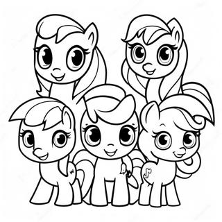 Mon Petit Poney Équipe des Marques Coloriages
