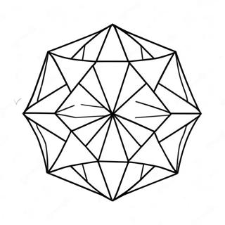 Page à colorier en forme de diamant | Page de coloriage Diamant