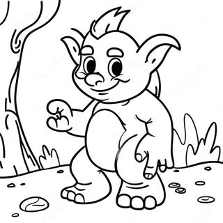 Page à colorier Trollstopia | Page de coloriage Trollstopia