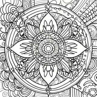 Page à colorier Mandala Calme | Page de coloriage Calme