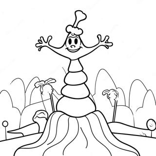 Page à colorier de Whoville | Page de coloriage Whoville