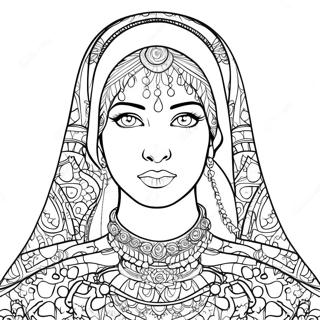 Page à colorier de Doaa Moaz | Page de coloriage Doaa Moaz