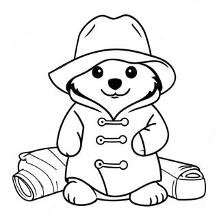 Page à colorier de Paddington Bear | Page de coloriage Paddington