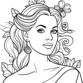Page à colorier Lana Verte | Page de coloriage Lana Verte
