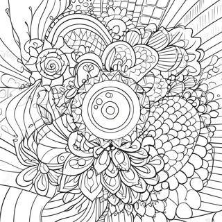 Page à colorier Spirographe | Page de coloriage Spirographe