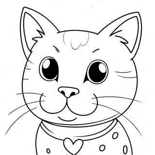 Page à colorier Chat Pop | Page de coloriage Chat Pop