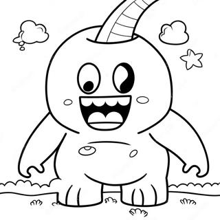 Page à colorier de Domo | Page de coloriage Domo