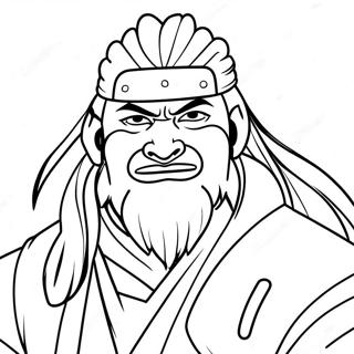 Page à colorier de Jiraiya | Page de coloriage Jiraiya