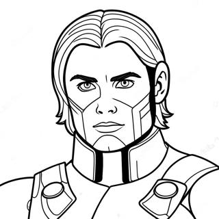 Page à colorier Bucky Barnes | Page de coloriage Bucky Barnes
