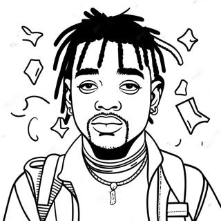 Page à colorier Lil Uzi Vert | Page de coloriage Lil Uzi Vert