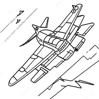 Page à colorier de l'avion B2 Bomber | Page de coloriage Bombardier B2