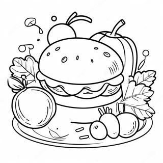 Nourriture Simple Coloriages