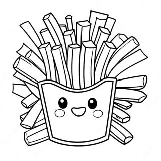 Page à colorier Frites | Page de coloriage Frites