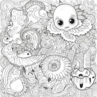Page à colorier Mythomorphia Motifs Intriqués | Page de coloriage Mythomorphia