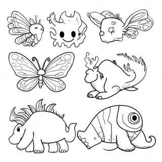 Page à colorier Mythomorphia Créatures Fantastiques | Page de coloriage Mythomorphia