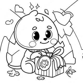 Pages à colorier pour enfants sur le don | Page de coloriage Donner